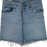 Levis Denim Shorts - 32W UK 12 Light Wash Cotton