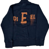 Age 6-8 Diesel Graphic Jacket - Small Navy Cotton