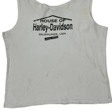 105 Years Harley Davidson Graphic Tank Top - XL White Cotton