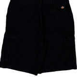 Dickies Cargo Shorts - 36W 11L Black Polyester Blend