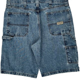 Wrangler Carpenter Shorts - 34W 10L Blue Cotton