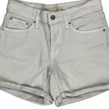 Levis Denim Shorts - 27W UK 8 White Cotton