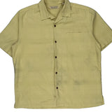 Banana Republic Short Sleeve Shirt - XL Yellow Silk