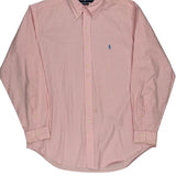 Ralph Lauren Striped Shirt - Large Pink Cotton