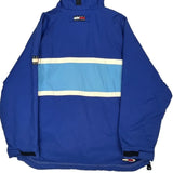 Tommy Hilfiger Striped Anorak - Large Green Polyester