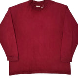 Nike Long Sleeve T-Shirt - 2XL Red Cotton