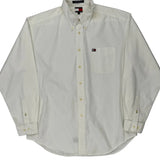 Tommy Hilfiger Shirt - Large White Cotton