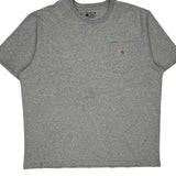 Carhartt T-Shirt - Large Gray Cotton