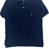 Age 7 Polo By Ralph Lauren Polo Shirt - Small Navy Cotton