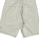 Levis Denim Shorts - 30W 8L White Cotton