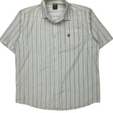Avirex Short Sleeve Shirt - XL Beige Cotton Blend