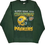 Green Bay Packers Fruit Of The Loom Nfl Sweatshirt - Large Green Cotton