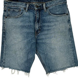 505 Levis Denim Shorts - 33W 10L Blue Cotton