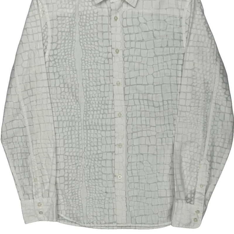 Armani Exchange Slim Fit Shirt - Medium White Cotton