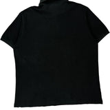 Made In France Lacoste Polo Shirt - Large Black Cotton