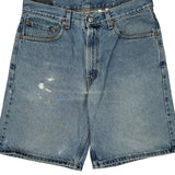 Levis Denim Shorts - 32W 9L Light Wash Cotton