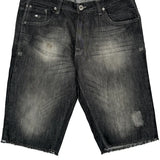 Free Planet Denim Shorts - 34W 11L Black Cotton Blend