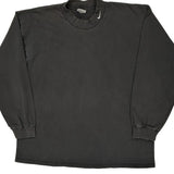 Nike Long Sleeve T-Shirt - 2XL Black Cotton