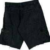 Unbranded Cargo Shorts - 32W 10L Black Cotton