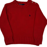 Age 4 Polo By Ralph Lauren Sweater - XS Red Cotton