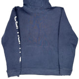 Age 12-13 Carhartt Spellout Hoodie - Large Blue Cotton