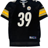 Age 14-16 Pittsburgh Steelers Reebok Nfl Football Jersey - Large Black Polyester