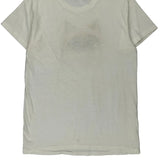 Hanes T-Shirt - Large Cream Cotton