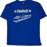 Foothill All-Stars Hanes Graphic T-Shirt - Large Blue Cotton