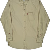 Manhattan Slim Levis Slim Shirt - XL Beige Cotton
