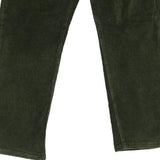 Giorgio Armani Cord Trousers - 30W 26L Green Cotton