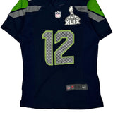 Seattle Seahawks Nike Nfl Football Jersey - Medium Navy Polyester