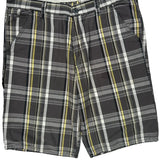 Levis Checked Shorts - 38W 10L White Cotton
