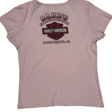 Philadelphia, Pa Harley Davidson Graphic T-Shirt - Large Pink Cotton