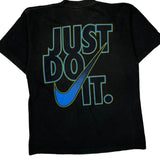 Just Do It Nike Graphic T-Shirt - Large Blue Cotton