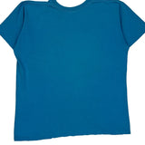 Made In USA Single Stitch Charleston Resort Reworks Graphic T-Shirt - Large Blue Cotton