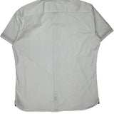 Lee Polka Dot Short Sleeve Shirt - XL White Cotton