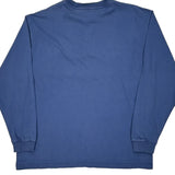 Carhartt Long Sleeve T-Shirt - Large Blue Cotton