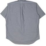 Ralph Lauren Checked Short Sleeve Shirt - Large Blue Cotton