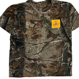 Yellow Triangle Logo Active Spirit T-Shirt - Large Camo Cotton