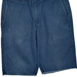Dickies Shorts - 34W 10L Blue Cotton Blend