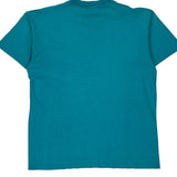 Fruit Of The Loom Single Stitch T-Shirt - XL Blue Cotton