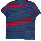 Tommy Hilfiger Striped Polo Shirt - Large Blue Cotton