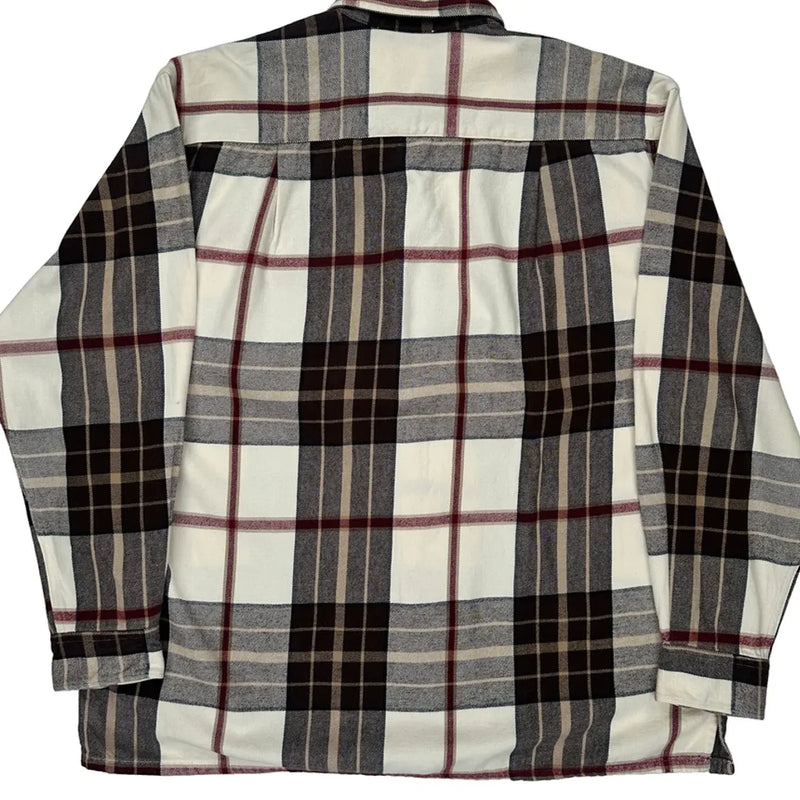Nautica Checked Flannel Shirt - XL Multicoloured Cotton