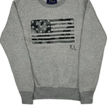 Age 6-7 Polo By Ralph Lauren Graphic Sweatshirt - Small Grey Cotton