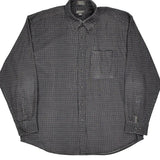 Jantzen Checked Shirt - Large Grey Cotton