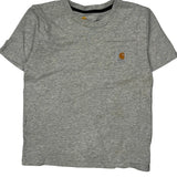 Age 8-10 Carhartt T-Shirt - Small Gray Cotton