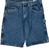 Wrangler Carpenter Shorts - 34W 10L Blue Cotton