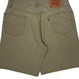 Levis Denim Shorts - 34W 10L Khaki Cotton
