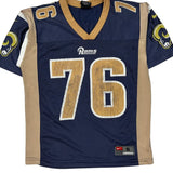 Age 10 Nike Football Jersey - Small Blue Polyester