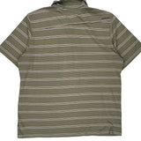 Oakley Striped Polo Shirt - XL White Cotton